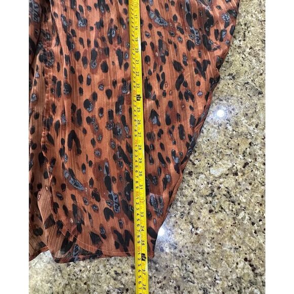 Umgee NWT Women’s Size S/M Sheer Animal Print Open Front Kimono Mob Wife NEW - Picture 8 of 15